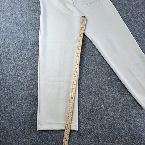 Uniqlo Beige XL Straight-Leg Pants With Pleated Front & Elastic Waist - Picture 6 of 8